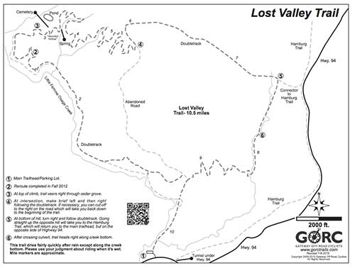 map of lost valley trail